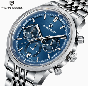 Montres à quartz pour hommes PAGANI DESIGN New 1827, mouvement japonais VK63, acier inoxydable, chronomètre, 100 m étanche, montre de business pour hommes - Product Image 3