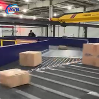 Nouveau trieuse à courroie étroite modulaire automatique en caoutchouc pour la logistique de détail