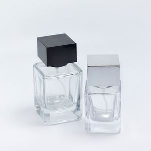 Square Spray <b>Perfume</b> Glass <b>Bottle</b> <b>30ml</b> 50ml 100ml Cube <b>Perfume</b> <b>Bottle</b> <b>Perfume</b> <b>Bottle</b> Luxury <b>Perfume</b> <b>Bottle</b> With Black Cap - Product Image 4