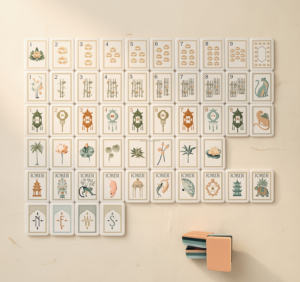 ไพ่มาจองอะคริลิค 4 ชั้น 160 ตัว ลายดอกบัวสีขาว สไตล์อเมริกันสุดหรู รุ่นปี 2026 พร้อมสลักชื่อ สำหรับการเดินทาง - Product Image 1