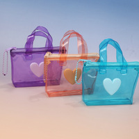 Pochette à monnaie transparente en PVC 2026, étui à rouge à lèvres et porte-clés avec dragonne, mini trousse de toilette étanche pour les voyages quotidiens