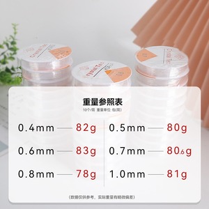Hilo elástico transparente Crystal Tec Beading Line 0.5 0.6 0.7 0.8 1.0 mm para la fabricación de joyería, origen Corea. - Product Image 2