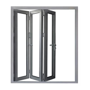 Pesante cerniera ruota Hardware in alluminio scorrevole <span class=keywords><strong>due</strong></span> foglie balcone Bi porta pieghevole - Product Image 1