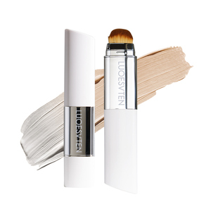 Stick <span class=keywords><strong>de</strong></span> fond <span class=keywords><strong>de</strong></span> teint changeant <span class=keywords><strong>de</strong></span> couleur en forme <span class=keywords><strong>de</strong></span> V, couvrance moyenne à totale, fini dewy, <span class=keywords><strong>maquillage</strong></span> <span class=keywords><strong>de</strong></span> base avec double embout et pinceau détachable - Product Image 1