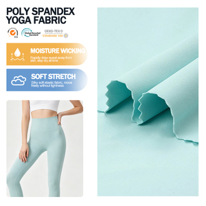 Custom Smooth Lightweight Polyester Stretch Air 4 Way Stretch Polyester Spandex Yoga <b>Fabric</b> for Yoga Wear - Product Image 1