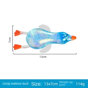 Juguetes para Apretar de Material TPR para Bebés y Niños Pequeños, Pato de Maltosa para Amasar, Bola Antiestrés de Rebote Lento con Forma de Ganso - Product Image 4