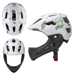 Xuống dốc núi đầy đủ mặt Mũ bảo hiểm cho trẻ em trẻ em chu kỳ Mũ bảo hiểm trẻ em phong cách trẻ em Mũ bảo hiểm đầy đủ mặt - Product Image 2