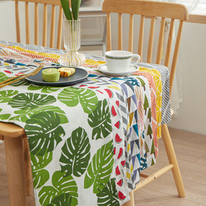 Luce di Ychon di lusso stampato biadesivo pattinato tavolo runner <span class=keywords><strong>cotone</strong></span> poliestere <span class=keywords><strong>tovaglia</strong></span> per feste di nozze per la decorazione della casa - Product Image 1