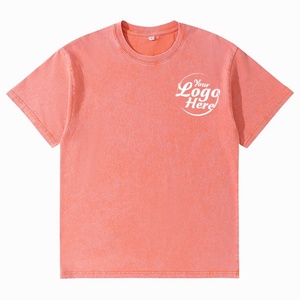 T-shirt Homme Col Rond Épaules Tombantes Style Vieilli Coton Lourd 230g 100% Coton - Product Image 3