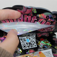 Sac d'emballage personnalisé en Mylar de forme spéciale, de qualité alimentaire, refermable, thermoscellable, résistant à l'humidité et aux odeurs, imprimé en héliogravure