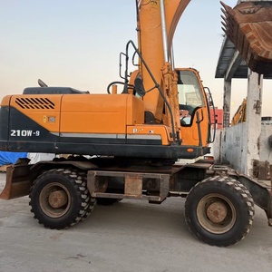 Hyundai Excavadora de ruedas 210w-9 Excelente estado 20.5ton Motor Cummins Bomba de caja de cambios Buena calidad - Product Image 1