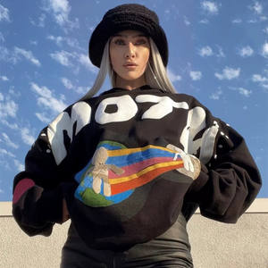 เสื้อสเวตเตอร์ผ้าฝ้ายของผู้ชายพิมพ์ลายมีฮู้ด3D พิมพ์ลายบนหน้าจอขนาดใหญ่ - Product Image 1