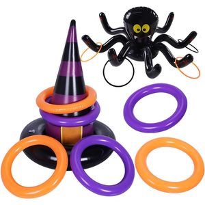 Premio gonfiabile anello di Halloween lancio gioco ragni e cappello da strega lancio bomboniere per bambini per Halloween - Product Image 1