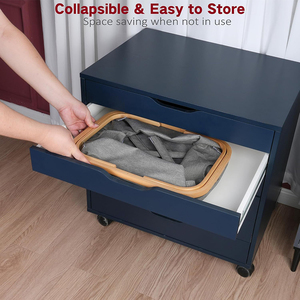 ตะ<span class=keywords><strong>ก</strong></span>ร้าผ้าพับไ<span class=keywords><strong>ด</strong></span>้<span class=keywords><strong>ไม้</strong></span>ไผ่คลาสสิ<span class=keywords><strong>ก</strong></span>พร้อมหูหิ้วคู่ในตัว สำหรับห้องน้ำ ห้องนอน ของเล่น และจัดเก็บเสื้อผ้า - Product Image 6