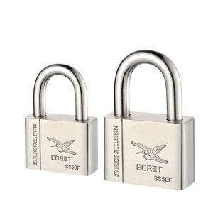 304 स्टेनलेस लिपटे ताला के साथ खड़ी स्टेनलेस स्टील padlocks फलक चाबियाँ - Product Image 2