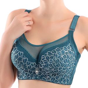 Sujetadores para mujer Bralette Tallas grandes Ropa interior de encaje Push up Intimates Bh Brassiere Crop Tops Lencería sexy Sujetadores minimizadores Bcd - Product Image 2