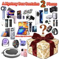 Boîte mystère électronique premium 2 pièces : Smartphone 5G, console de jeu, ordinateur portable, tablette, gadgets aléatoires, boîte surprise