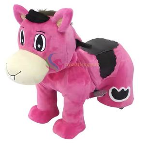 Vente directe usine – Voiture électrique à pédales en peluche pour enfants, à piles, avec projecteur animal et télécommande, à prix abordable - Product Image 3