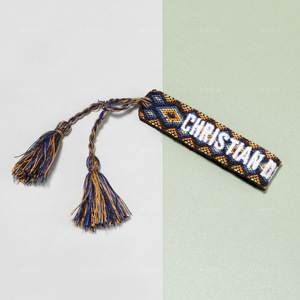 Bracciale da Donna CYNYA in Stile Bohémien con Filo di Cotone Ricamato, Polsino Intrecciato a Fascia con Nappe e Design a Lettere di Tendenza - Product Image 4