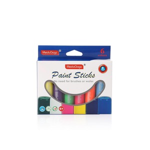 MeiduGaga Enfants 6 Couleurs Néon Séchage Rapide Sans Mess Crayon De Cire Sale Solide Tempera Twistable Crayon Bâtons De <span class=keywords><strong>Peinture</strong></span> - Product Image 6