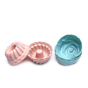 Moule à pâtisserie en Silicone 3x7cm, ustensiles de cuisine, couronne en forme de cœur, Cupcake, Muffin - Product Image 2