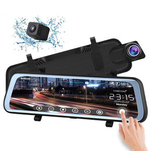 10 inç IPS 170 derece çift Lens ön panel kamerası 1080P araba <span class=keywords><strong>dvr</strong></span>'ı gece görüş WDR ile temizle dikiz aynası Video kaydedici - Product Image 1