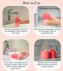 Wholesale Ice Cube for Face Beauty Eye <b>Massage</b> Silicone Ice Facial Cube <b>Massage</b> Roller - Product Image 3