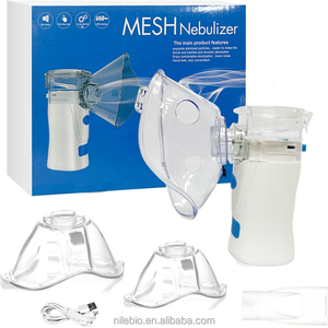 Nebulizador ultrasónico portátil al por mayor de fábrica, inhalador de malla eléctrico certificado con carga USB para evaporación de medicamentos para la tos, SGS - Product Image 1