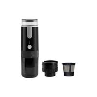 Cafetière portable d'extérieur à double usage (capsules et café moulu), extraction à un bouton, rechargeable par USB, idéale pour les voyages