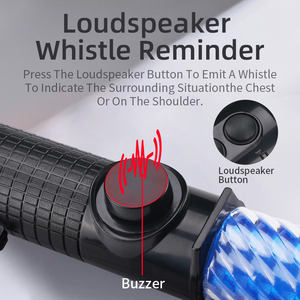 安全警告用ポータブル交通信号バトン防水LEDフラッシュセキュリティライトレッドスティック - Product Image 4