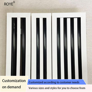 Fournisseurs de bandes de cadre de sortie d'air rectangulaires en alliage d'aluminium pour climatiseur central, rainure <span class=keywords><strong>anti</strong></span>-<span class=keywords><strong>condensation</strong></span>, bureau - Product Image 3