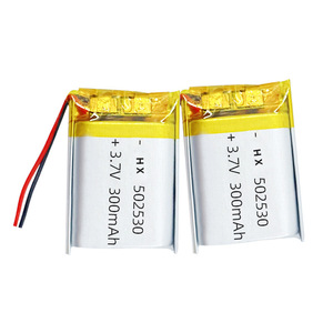 502530 Polymer Lithium <b>Battery</b> 300mAh <b>3.7V</b> For Drone And Portable Devices - Product Image 1