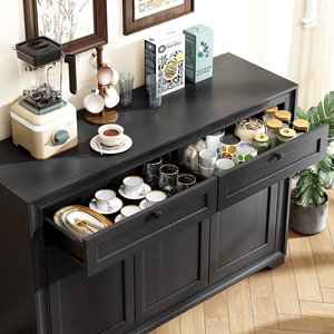 <strong>Sideboard</strong> Buffet Cabinet with Storage, Farmhouse <strong>Sideboard</strong>, Wood Coffee Bar Cabinet for Living Room, <strong>Kitchen</strong> - Product Image 5