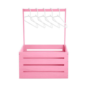 <strong>Wooden</strong> Baby Shower Crate Closet Wood <strong>Hamper</strong> New Baby <strong>Gift</strong> <strong>Basket</strong> with Handle Gender Reveal Storage Box for Pregnancy New Parent - Product Image 3