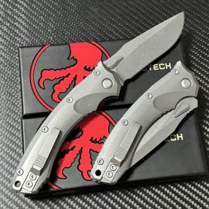 Couteau Dragon à Double Lame Micro Tech de Haute Qualité en Acier Inoxydable D2, Manche en Aluminium Personnalisable pour Usage Industriel et Quotidien (EDC) - Product Image 4