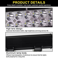 Nouvelles barres lumineuses LED 12V 24V 26 pouces 162W IP67 étanches pour tout-terrain, faisceau combiné, angle 6000-6500K, 6000 lumens, en aluminium moulé sous pression