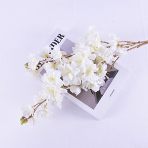 Fleurs artificielles de cerisier simulées à longues branches, décoration de mariage, ornements de salon, plantes hydratantes, vente en gros - Product Image 3