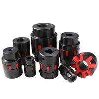 Accouplements d'arbre de moteur électrique en aluminium en forme de prune personnalisables OEM Disque en acier pour machine à cannelure élastique flexible à couple élevé