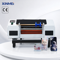 Mesin Printer Flex Otomatis Roll-to-Roll XINMEI Professional A3 30cm DX7 Inkjet UV DTF untuk Stiker UV dan Casing HP Kosong