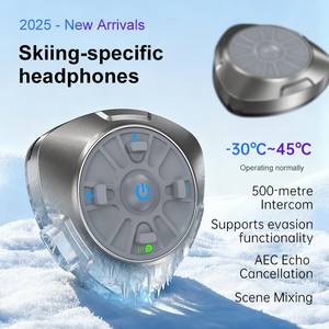 Intercomunicador Bluetooth para Casco de Esquí Q3, Auriculares Intercomunicadores para 2 Personas, Alcance de 500 m, Walkie Talkie para Esquiar en la Nieve - Product Image 3