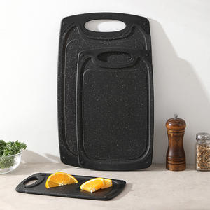 Ensemble de planches à découper Misen, 3 pièces, rectangulaires, en plastique, antidérapantes, épaisses, pour la cuisine domestique - Product Image 2