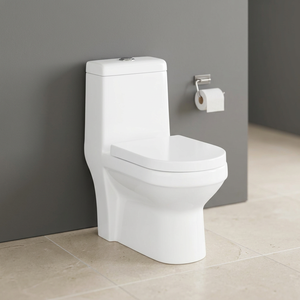 Articles sanitaires de haute qualité grand trou de sortie une pièce salle de bain toilette en céramique chine symphonique tornade rinçage Villas toilettes - Product Image 4