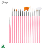 Kit d'outils professionnels pour nail art 21 pièces – Stylo de gravure et de pointillage en silicone acrylique double embout pour DIY à domicile