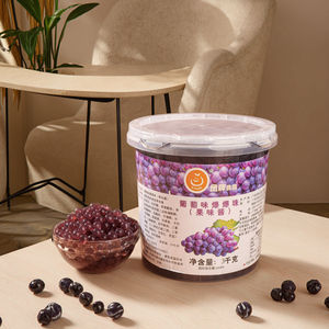 도매 신선한 포도 맛 즉시 터지는 보바 진주 대량/병/가방/상자 포장 설탕 첨가제 - Product Image 1