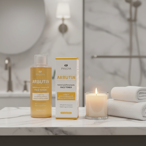 Tonico Viso Liquido Vegano Naturale all'Arbutina per Pelle Grassa con Centella Asiatica, Levigante, Illuminante e Idratante con Acido Ialuronico - Product Image 3