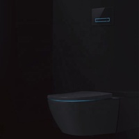 Confortable eau chaude lavage bidet douche toilette télécommande mur accroché toilette intelligente
