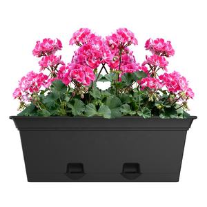 Jardinière <span class=keywords><strong>rectangulaire</strong></span> en plastique PP écologique pour balcon, véranda, jardin, maison, fleurs et herbes - Product Image 5