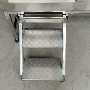 Baignoire écologique en acier inoxydable avec échelle et marches pour grands chiens - Station de nettoyage pour salle de bain - Product Image 2