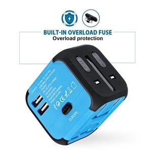 Adaptateur De Voyage universel avec 2USB ports adaptateur universel de chargeur de voyage <span class=keywords><strong>USB</strong></span> Chargeur <span class=keywords><strong>Mural</strong></span> - Product Image 1