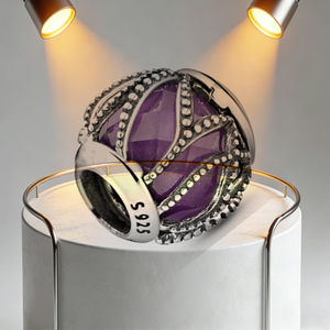 <span class=keywords><strong>Abalorios</strong></span> de Plata S925 Compatibles con Pulseras <span class=keywords><strong>Pandora</strong></span> |   Cuentas Redondas de Cristal Tallado Brillante con Forma de Corazón Envuelto en Amor para Mujer, para Hacer Joyería DIY - Product Image 4